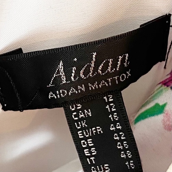 Aidan by Aidan Mattox Printed Calf High Low Patterned Dress - Picture 8 of 9